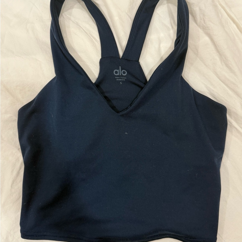 ALO Yoga Women's Navy Tank Top